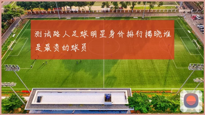 测试路人足球明星身价排行揭晓谁是最贵的球员